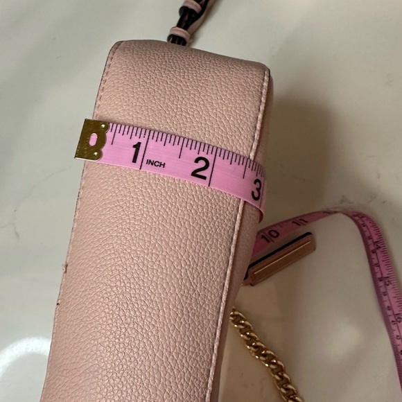Victoria's Secret Rose Pink and Gold Shoulder Bag with Crescent Silhouette - Picture 15 of 15
